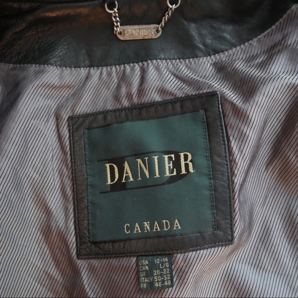 GORGEOUS AUTHENTIC DANIER LEATHER COAT - PERFECT CONDITION - Picture 3 of 4